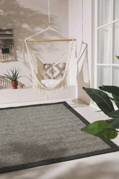 Doğal Jüt Sisal Halı Özel Ölçü 06M404 Grey