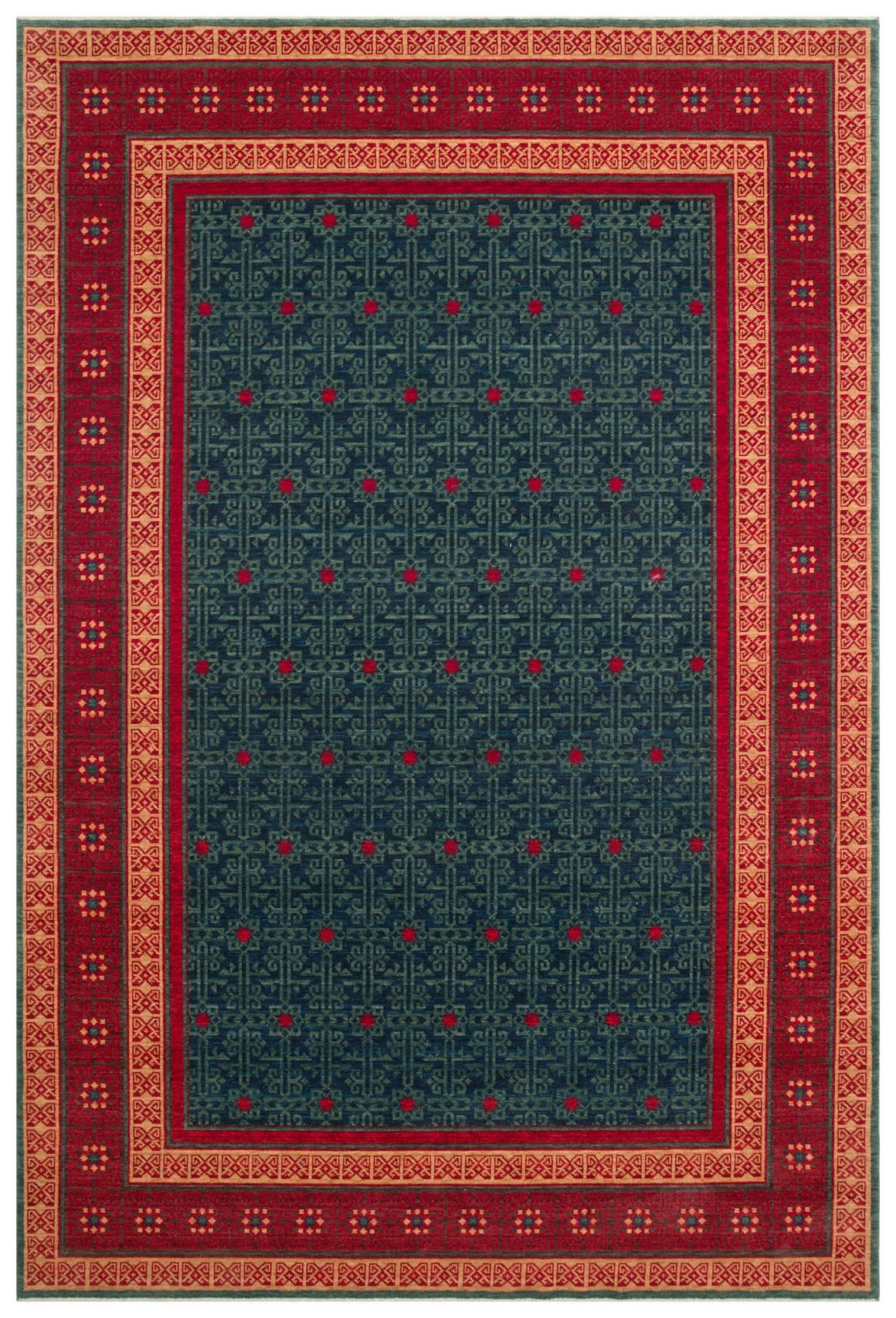 Eko Halı Kadim Yün Halı KDM13 Navy Red