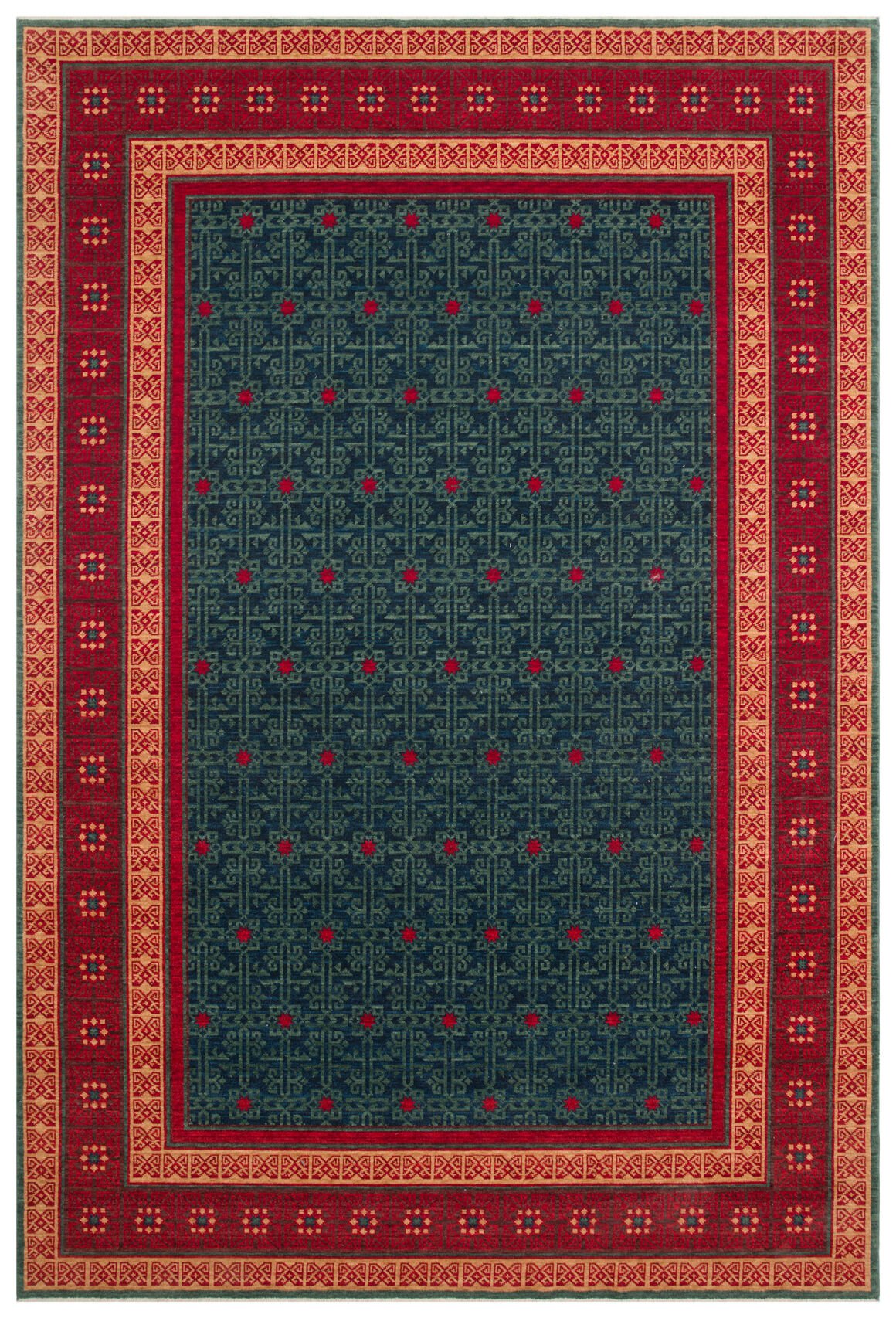 Eko Halı Kadim Yün Halı KDM13 Navy Red