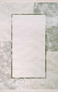 Nexus Halı Nalia Modern Çerçeveli Halı 4070A-YEŞİL 100x200