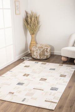 Koza Halı Kilyos Özel Ebat Kesme Halı 46371E Mavi