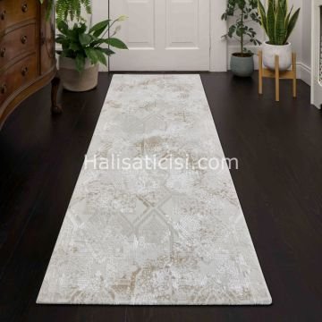 Melida Halı Lova Özel Ebat 4485A KAHVE 100 cm