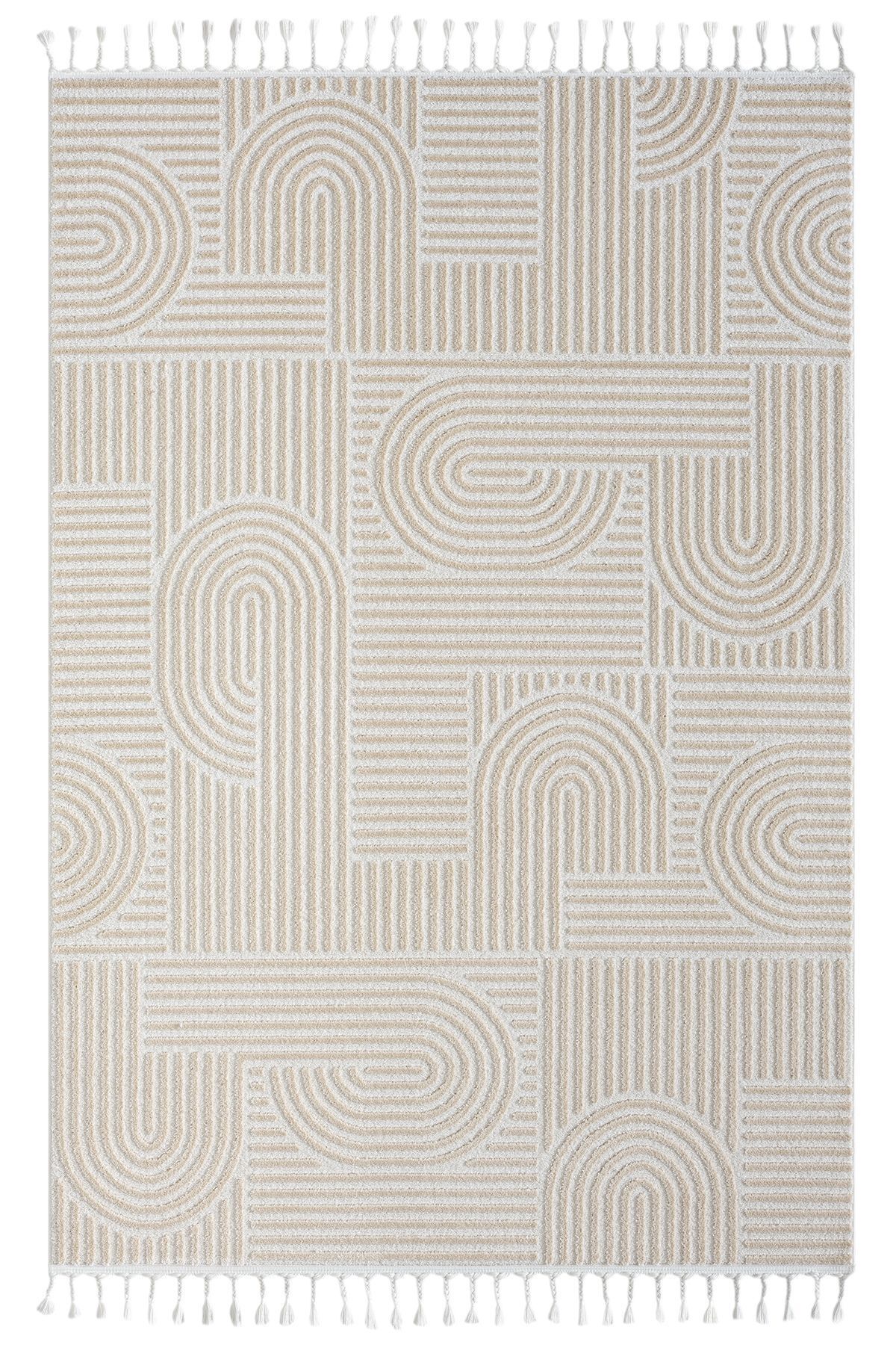 Koza Halı Monaco Özel Ebat Kesme Halı 33471C Bej