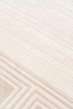 Koza Halı Nazende 70 Tarak Viscon Salon Halısı A3398B Krem Bej