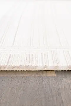 Koza Halı Nazende 70 Tarak Viscon Salon Halısı A3398B Krem Bej