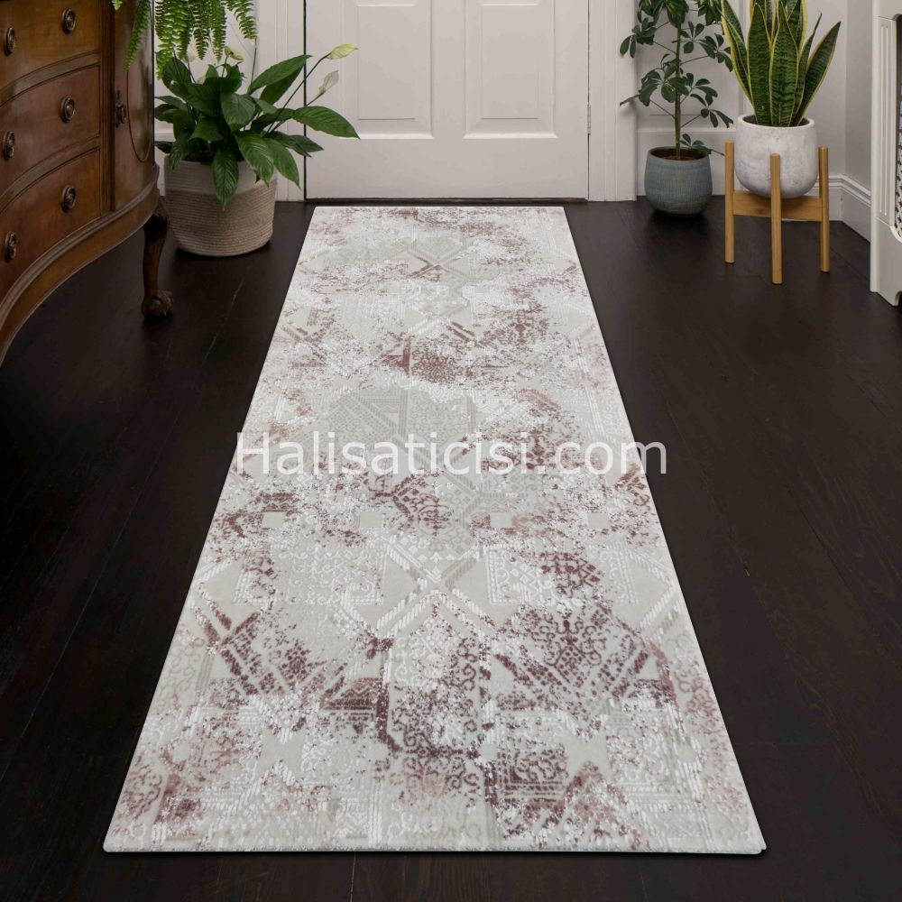 Melida Halı Lova Özel Ebat 4485A PEMBE 100 cm