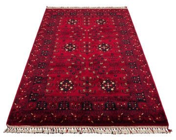 Eko Halı Nostalji Afgan Yağcıbedir Desenli Halı 959 Red