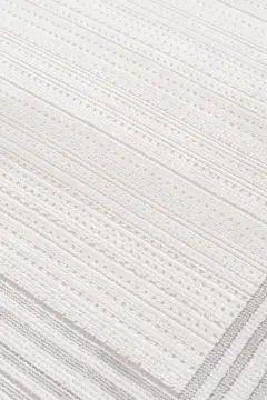 Koza Halı Nazende 70 Tarak Viscon Salon Halısı A3398D Krem Gri