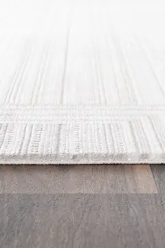 Koza Halı Nazende 70 Tarak Viscon Salon Halısı A3398D Krem Gri