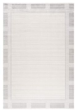 Koza Halı Nazende 70 Tarak Viscon Salon Halısı A3398D Krem Gri