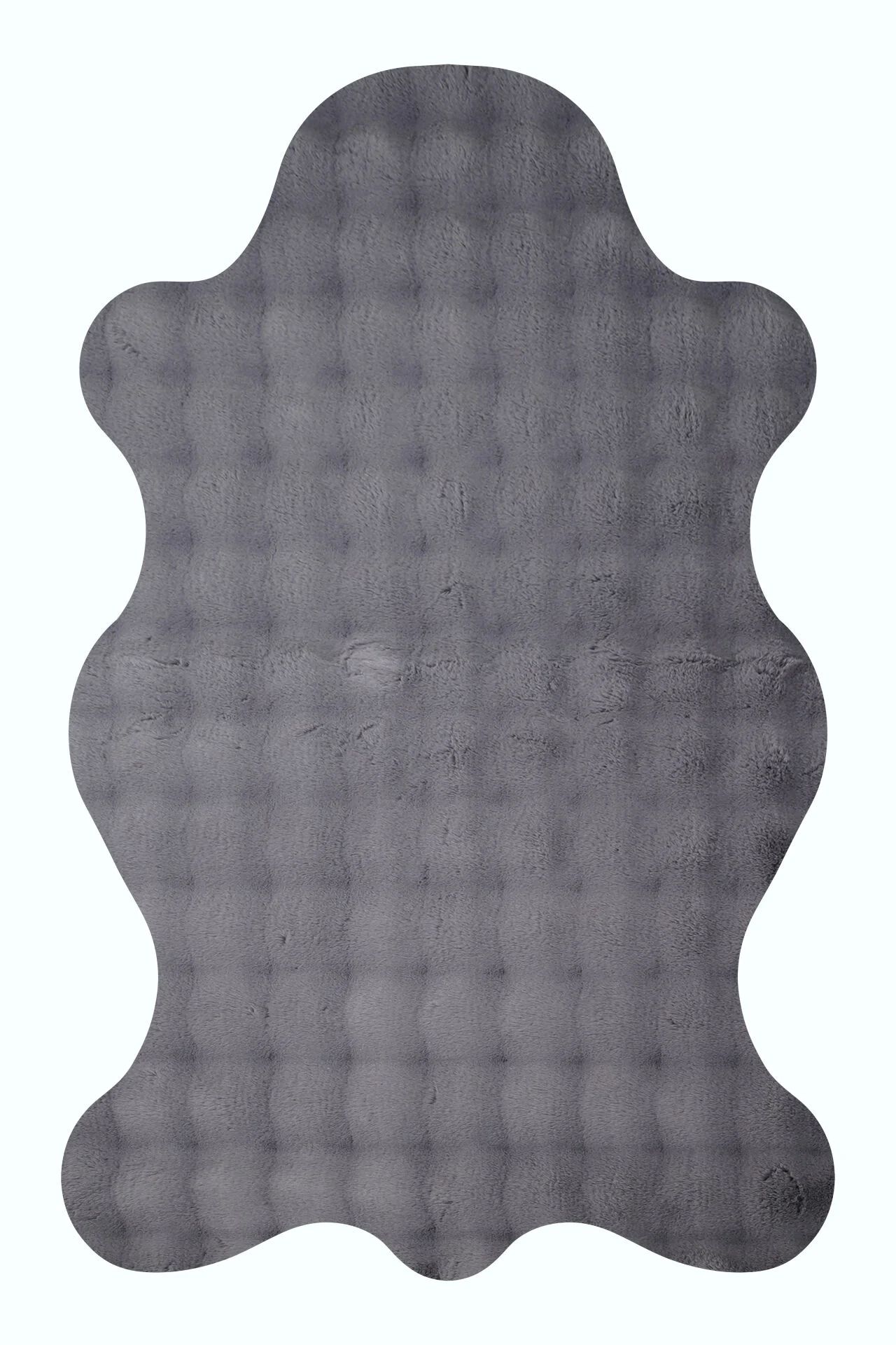 Prizma Halı Bubble Peluş Halı Füme Pos Kesim