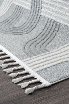 Koza Halı Monaco Özel Ebat Kesme Halı 33472D Gri