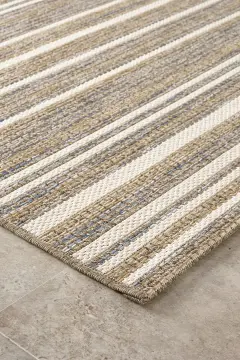 Seyran Halı Hasır Görünümlü Etnik Halı Mavi