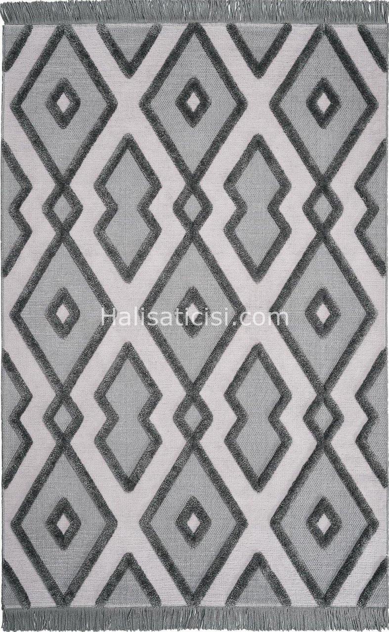 Dolce Vita Halı Matrix 752- Grey-Cream 100X200