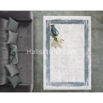 Gümüşsuyu Halı Black&Brown 11298 Mavi