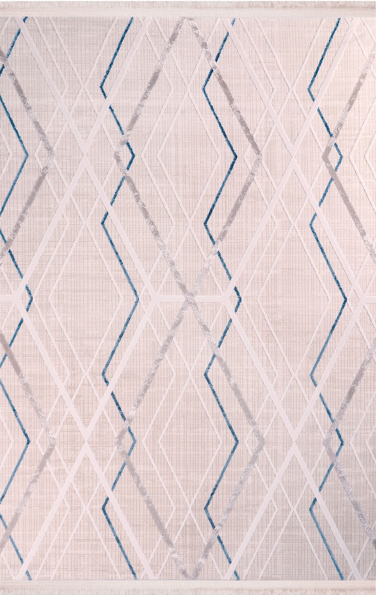 Nexus Halı Olympia Modern Çizgi Desen Halı 4051A-Mavi 100x200