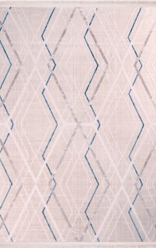 Nexus Halı Olympia Modern Çizgi Desen Halı 4051A-Mavi 100x200