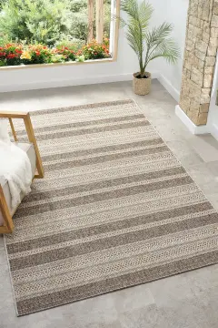 Seyran Halı Hasır Görünümlü Etnik Halı Terra