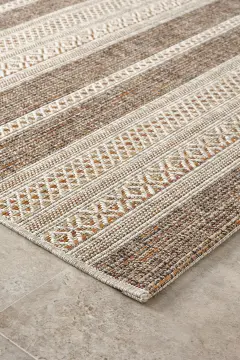 Seyran Halı Hasır Görünümlü Etnik Halı Terra