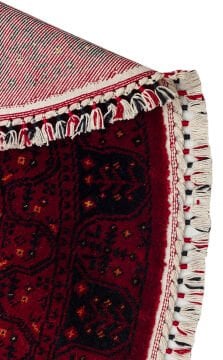 Eko Halı Nostalji Afgan Yağcıbedir Desenli Halı 959 Red Daire