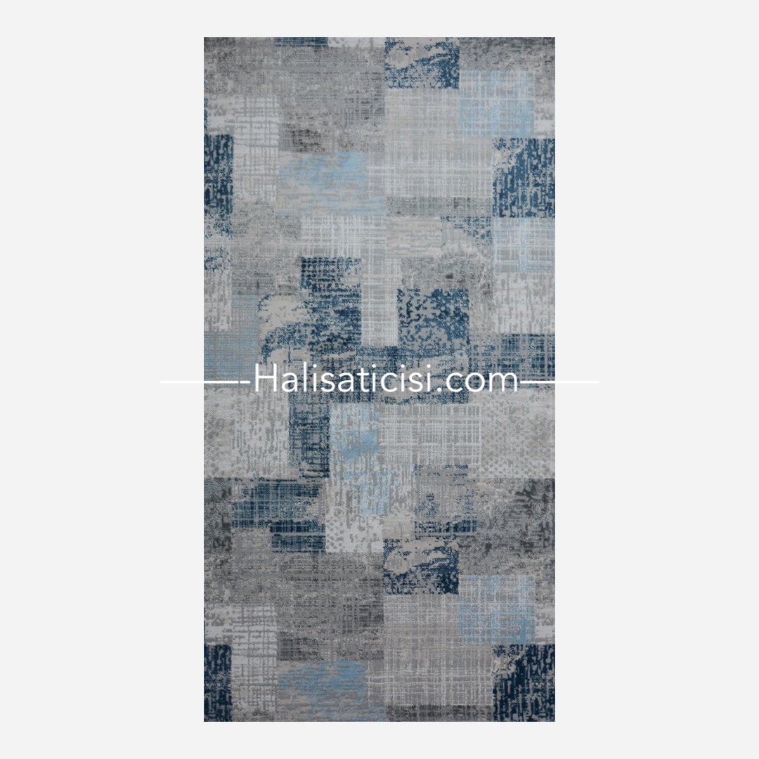 Melidia Halı Soho Özel Ebat 4568A MAVİ