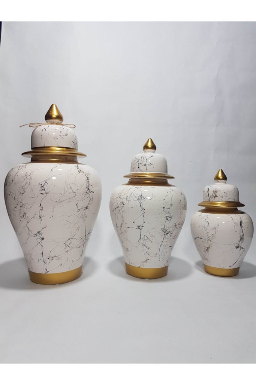 Şah Küp 3'Lü Dekoratif Küp Seti Model-11