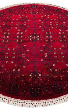 Eko Halı Nostalji Afgan Yağcıbedir Desenli Halı 959 Red Daire