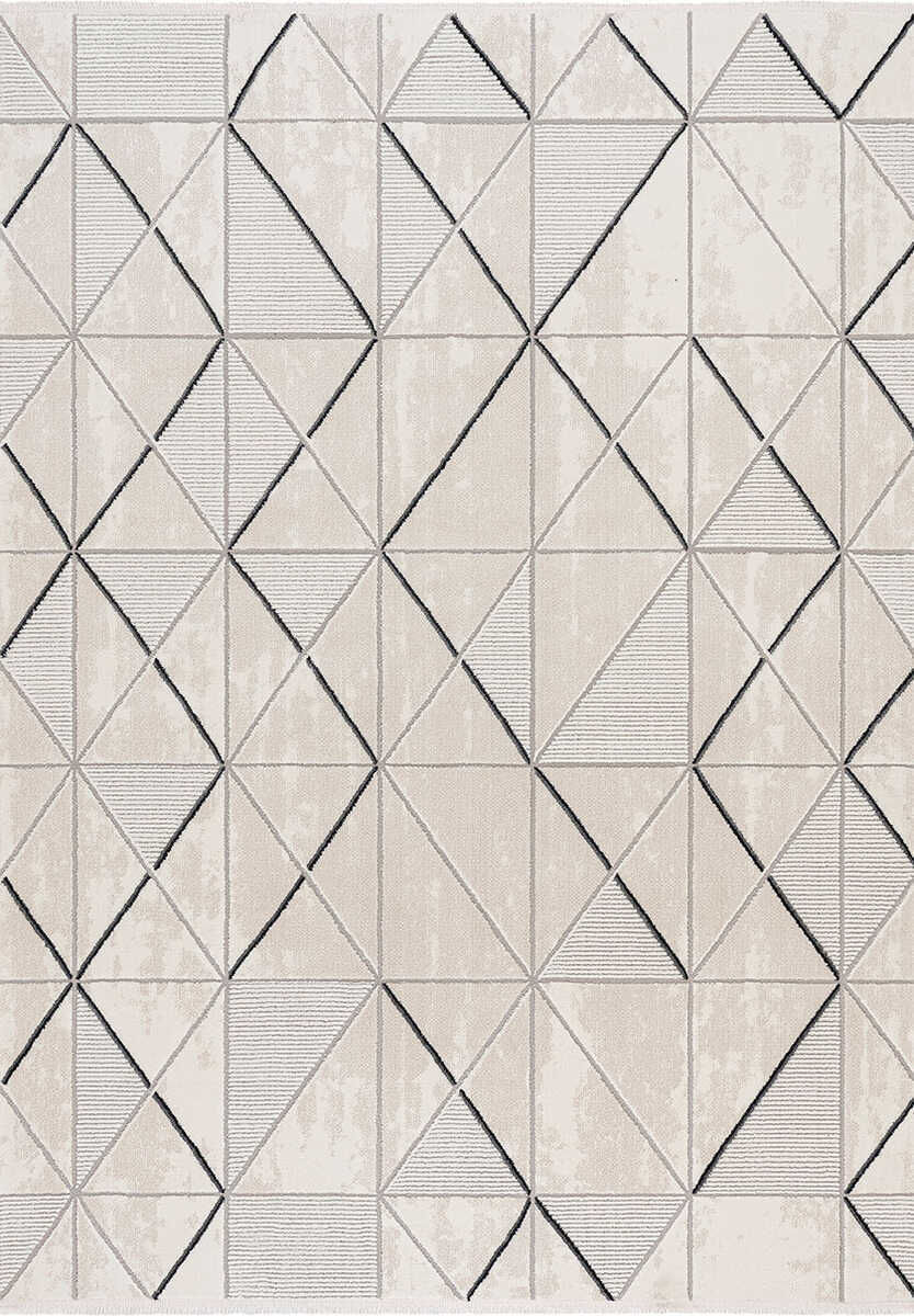 Festival Halı Motto Modern Gri Oda Halısı M2005A