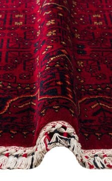 Eko Halı Nostalji Afgan Yağcıbedir Desenli Halı 960 Red Daire