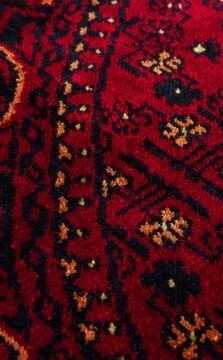 Eko Halı Nostalji Afgan Yağcıbedir Desenli Halı 960 Red Daire