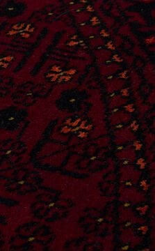 Eko Halı Nostalji Afgan Yağcıbedir Desenli Halı 960 Red Daire