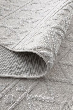 Koza Halı Monaco Özel Ebat Kesme Halı 33346 Krem