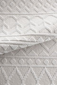 Koza Halı Monaco Özel Ebat Kesme Halı 33346 Krem