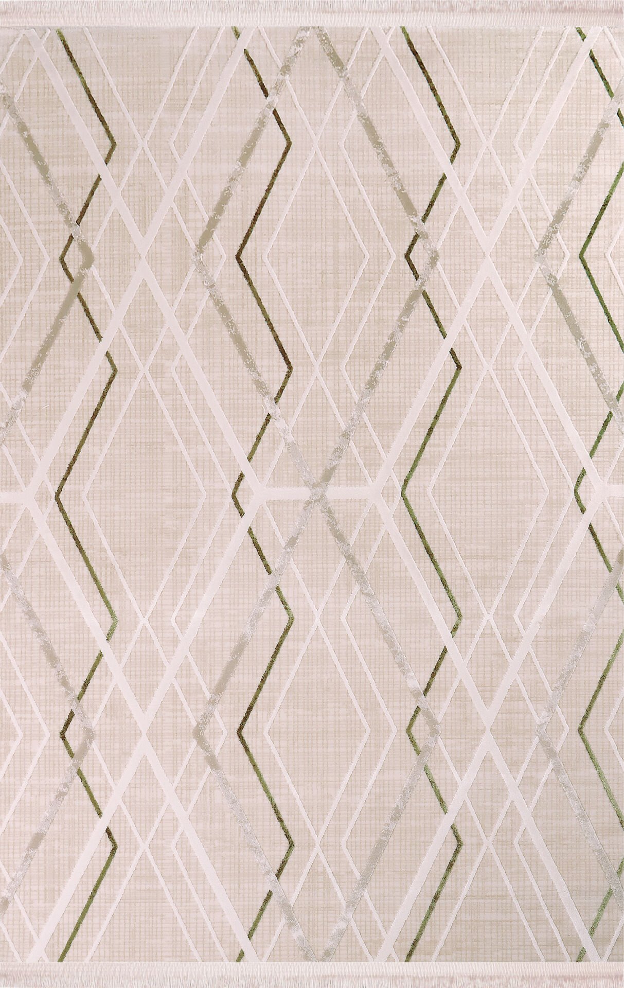 Nexus Halı Olympia Modern Çizgi Desen Halı 4051A-Yeşil 100x200