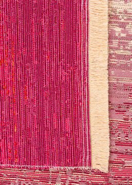 Eko Halı Kutnu Çift Taraflı Kilim KTN 01 Terra Pink