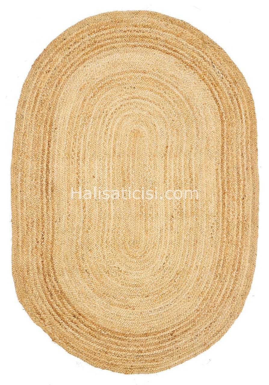 Dolce Vita Halı Albero Gold Oval Jüt Halı
