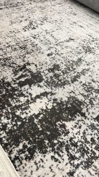 Toprak Halı Lara Kesme Halı 8437 Gri