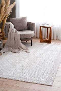 Koza Halı Nomad İskandinav Halı A2418B Krem Vizon