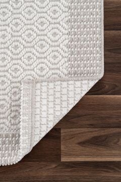 Koza Halı Nomad İskandinav Halı A2418B Krem Vizon