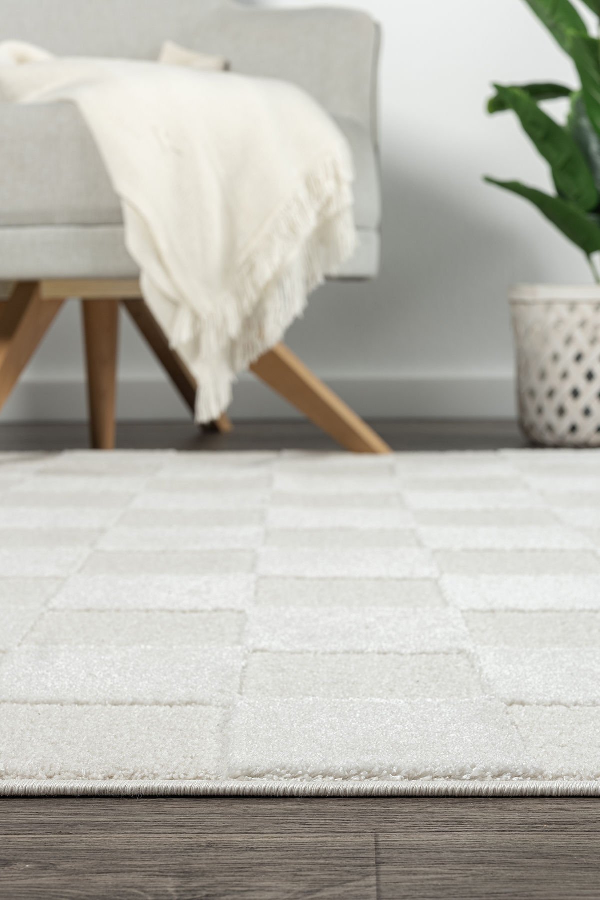 Koza Halı Monaco Özel Ebat Kesme Halı 33470B Krem