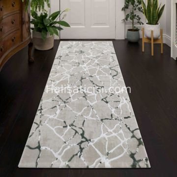 Melida Halı Lova Özel Ebat 4584A YEŞİL 100 cm