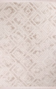 Nexus Halı Olympia Baklava Desenli Halı 4052A-GRİ 100x200