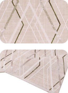 Nexus Halı Olympia Baklava Desenli Halı 4052A-GRİ 100x200