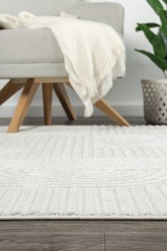 Koza Halı Monaco Özel Ebat Kesme Halı 33471B Krem