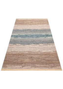 Eko Halı Kutnu Çift Taraflı Kilim KTN 03 Beige Blue