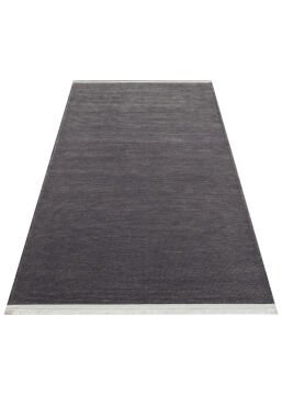 Eko Halı Liza Kaymaz Tabanlı, Yıkanabilir Anti Alerjik Kilim LIZ 01 Antrasit