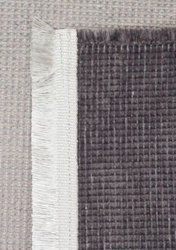 Eko Halı Liza Kaymaz Tabanlı, Yıkanabilir Anti Alerjik Kilim LIZ 01 Antrasit