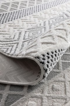 Koza Halı Monaco Özel Ebat Kesme Halı 33342 Krem