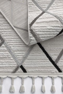 Koza Halı Monaco Özel Ebat Kesme Halı 33434B Krem