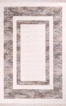 Nexus Halı Olympia Modern Çerçeveli Halı 4067A-ANTRASİT 100x200